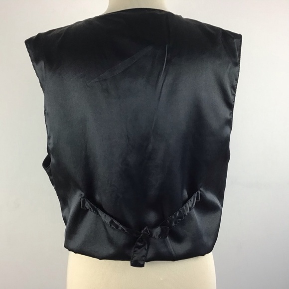 Vintage A.J. Leather vest Black Large - Picture 4 of 6